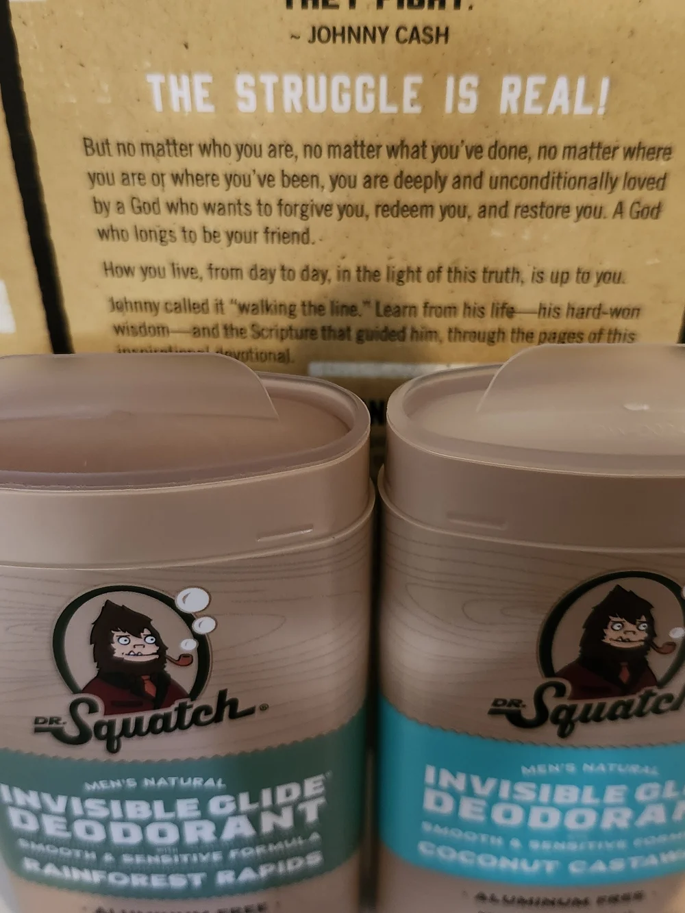 NEW! Dr. Squatch Men’s Invisible Glide Deodorant 2 Count